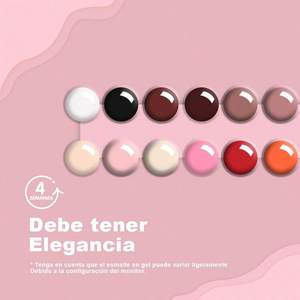 Esmalte de uñas en gel GAOY, set de 12 colores remojables para decoración de uñas - Product Image 2