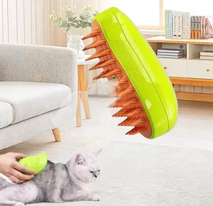 High quality Pet Cat 3in1 Steamy Brushes Cleaning Steam Cat Massager Brush For Dog Remove Tangled Steamy Brush for cat