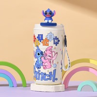 Gobelet à eau en acier inoxydable à isolation sous vide avec motif de poupée Stitch de dessin animé, très vendu, cadeau de grande valeur, 6 à 12 heures