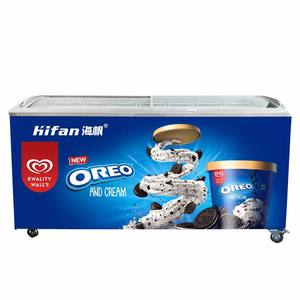 Congélateur commercial pour crème glacée 516L avec porte vitrée CE CB ETL RoHS R290 Écologique / Congélateur réfrigérateur direct usine - Product Image 1