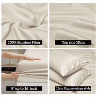 Draps en bambou en gros – Divers coloris de draps de lit en bambou naturel doux et rafraîchissant – Ensemble de draps de lit 100 % bambou biologique