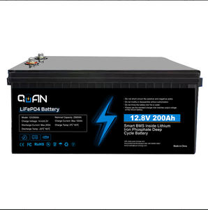 QU-AN QA12-200 2560W LiFePO4 12V 200Ah 太阳能家用储能电池组，IP60防护，3年保修 - Product Image 1
