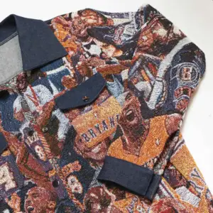 Heren Jacks Met Rits En Wandtapijt Design Streetwear Kleding Voor Heren Tapisserie Kleding In Grote Maten