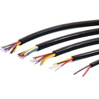 Câble d'alimentation électrique industriel basse tension à 3 conducteurs en cuivre étamé, gaine en PVC, 24 AWG