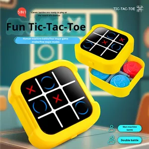 Gioco da Tavolo Multifunzionale in Legno Stile TikTok, Tris Elettronico <span class=keywords><strong>per</strong></span> <span class=keywords><strong>Bambini</strong></span>, Cinque in Fila, Vendita all'Ingrosso - Product Image 1