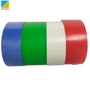 UV Resistant Red Green Durable Waterproof Painting PE Material Nature No Residue Hand Tear Off Tuck Tape Stucco Masking Tape