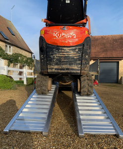 3 मीटर 4 टी भारी शुल्क एल्यूमीनियम लोडिंग रैंप स्थिति रबर सामग्री के साथ - Product Image 3