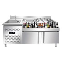 Table de barman personnalisable en acier inoxydable, bar à cocktails transparent, ensemble complet d'équipement de barman