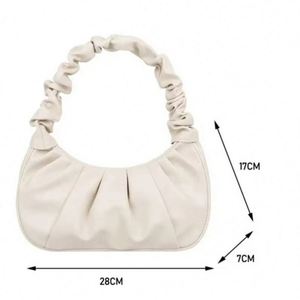 New Eco-Friendly Vintage Lady PU Zipper All Seasons Underarm French Shoulder Bag - Product Image 4