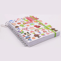 Cuaderno de tapa dura al por mayor precio bajo planificador de papel Kraft con composición de diario de bolsillo gráfico personalizado