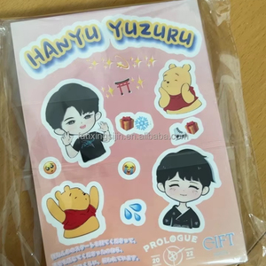K-pop Merchandise Low MOQ Custom Cartoon Characters Design Kpop Stickers