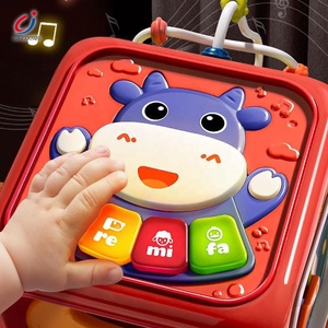 Chengji <span class=keywords><strong>6</strong></span> lati educativi gioco montessori <span class=keywords><strong>giocattoli</strong></span> multifunzione tamburo a mano apprendimento sensoriale cubo di attività per il bambino - Product Image 3