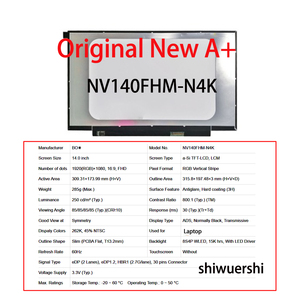 Layar Lcd 14 "A+ Baru Asli 1920*1080 EDP 30Pin 60Hz N140HCA EAC NV140FHM N4T N48 N4K N49 N63 LP140WFA SPD2 NT140FHM N44 - Product Image 3