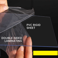 Prix d'usine A3 Taille 0.3mm Feuille de plastique rigide en PVC transparent avec film de protection double face