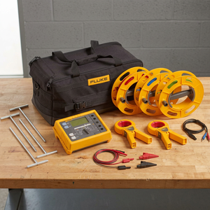   Kit de testeur de terre avancé Geo Earth 4325181, mesureur de conductivité électrique du sol, alimenté par batterie, jaune - Product Image 3