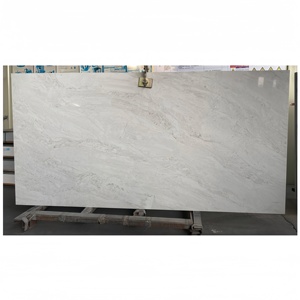 แผ่นหินเทียมขนาด18 20 30มม. สีขาว calacatta เคาน์เตอร์ครัวหินขัดเงา - Product Image 1