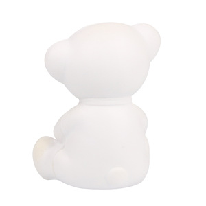 Pu Foam Teddy <b>Bear</b> Toy With <b>Pink</b> Bow Slow Rebound Fidget Toy For Kids 2 To 4 Years Unisex - Product Image 2