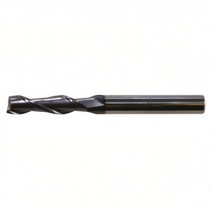 Fresa de metal de carburo sólido Ttake Standard Ta1401 con recubrimiento Nano TiAln, hélice de 30 grados, serie larga, 2 filos - Product Image 2