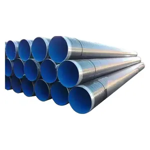 Large Diameter 3PE Coated SSAW Spiral Galvanized Steel Welded Carbon Pipe Price Per Ton