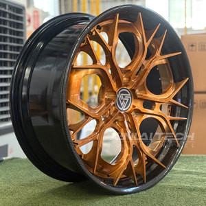 ล้อคาร์บอนไฟเบอร์แบบสั่งทำพิเศษ XINLAI สีบรอนซ์ซาตินแบบออร์แกนิค ขอบลึก 2 ชิ้น ขนาด 18-22 นิ้ว สำหรับ BMW สำหรับ Mercedes-Benz AMG สำหรับ Audi - Product Image 2