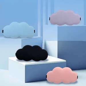 Masker tidur 3D khusus Cloud perjalanan dapat digunakan kembali dalam jumlah besar hijau