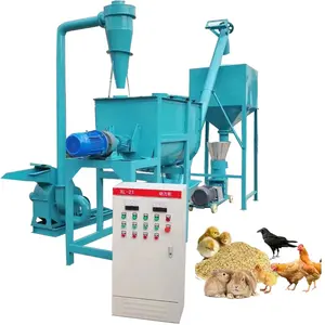 Máquina extrusora de pellets de alimentación animal de 55kw, molino de gránulos, máquina de alimentación peletizadora de aves de corral