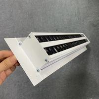 Ventilateurs de plafond décoratifs finis, grilles ca, revêtement en poudre d'aluminium, évents linéaires, diffuseur de fentes