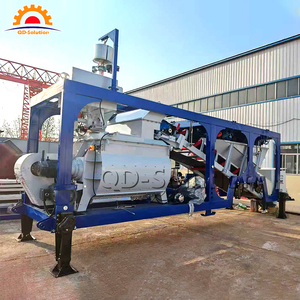 Mini xách tay bê tông máy di động trạm trộn bê tông nhà máy với điện thoại di động xi măng Silo - Product Image 5