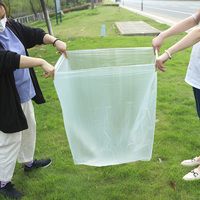 Sacs à soufflets latéraux thermoscellables en PE à fond carré, transparents, grand format, taille personnalisée, plats, recyclables, de qualité alimentaire, pour écouteurs
