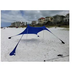 الجملة مخصص المنبثقة خيمة للشاطئ 4 أشخاص المأوى في الهواء الطلق التخييم الشمس الظل