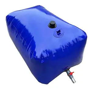 Yinjiang 10T bleu réservoir d'eau vessie de stockage peau d'eau étanche avec sortie pour tente et stockage d'eau de pluie - Product Image 1