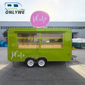 Onlywe Food Trailer : Camion de <span class=keywords><strong>barbecue</strong></span> mobile, Remorque de restauration, Camion-bar à café de rue, Chariot à hot-dogs, Remorque de concession alimentaire à vendre - Product Image 2