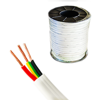 Kabel Flat TPS Twin Earth Berisolasi PVC V-90 2 Inti 3 Inti 1MM 2.5MM Tembaga Terlilit Bersertifikasi SAA untuk Kabel Listrik Bangunan