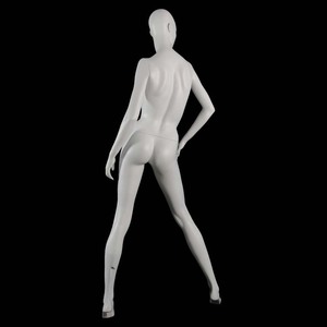 Cuerpo completo de moda al por mayor de fibra de vidrio blanco abstracto maniquí desnudo posando lencería con curvas sexy realista maniquí femenino - Product Image 2