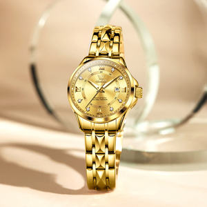   นาฬิกาข้อมือผู้หญิงแบบคลาสสิก รุ่น 2906 OEM ODM  ทอง  กันน้ำ สำหรับธุรกิจ  นาฬิกาควอตซ์กันน้ำ ของขวัญสำหรับผู้หญิง - Product Image 1