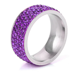 <b>Crystal</b> <b>Ring</b> Green 8mm Micro Insert Women's Everyday Wear Jewelry - Product Image 5
