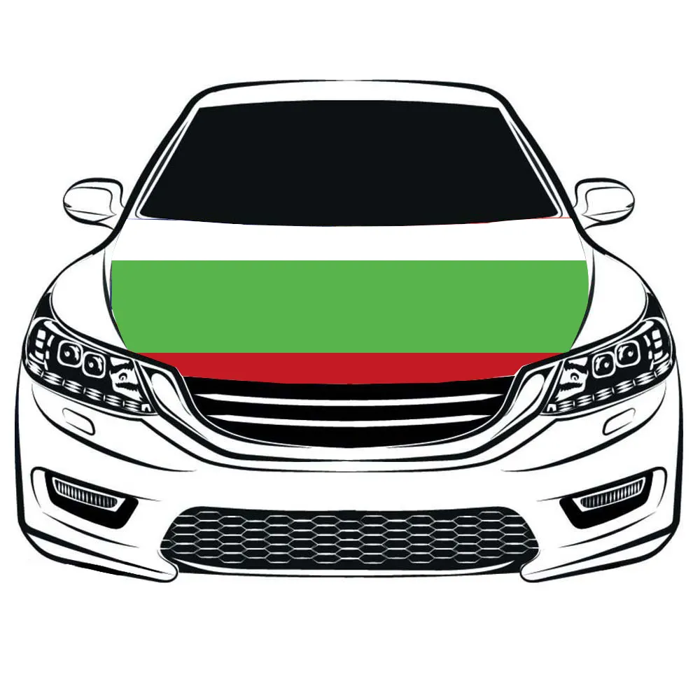 Soleil personnalisé 12x18 pouces bulgarie drapeaux sport publicité football petit bulgarie voiture drapeau pour voiture fenêtre avec bâton