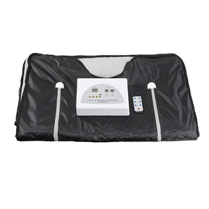 <span class=keywords><strong>Couverture</strong></span> de sauna électrique à infrarouge lointain à l'argousier, anti-acide, à fermeture éclair, pour usage corporel complet post-partum favorisant la sudation - Product Image 1