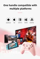 Manette sans fil pour Switch 1 / Smartphone, compatible avec les téléphones Android/iOS/ordinateurs Win10/PS4, avec double vibration par moteur.