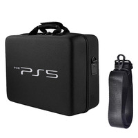 Sac de rangement P5 coque dure 5 en 1 double couche P5 console de jeu mallette de rangement sac EVA portable à épaule unique