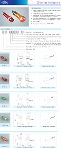 Yongxing ZD 10 mét LED chỉ số ánh sáng màu vàng vòng nhỏ 2 6 12 24 Volt Mini sản xuất chỉ số giá LED ánh sáng - Product Image 6
