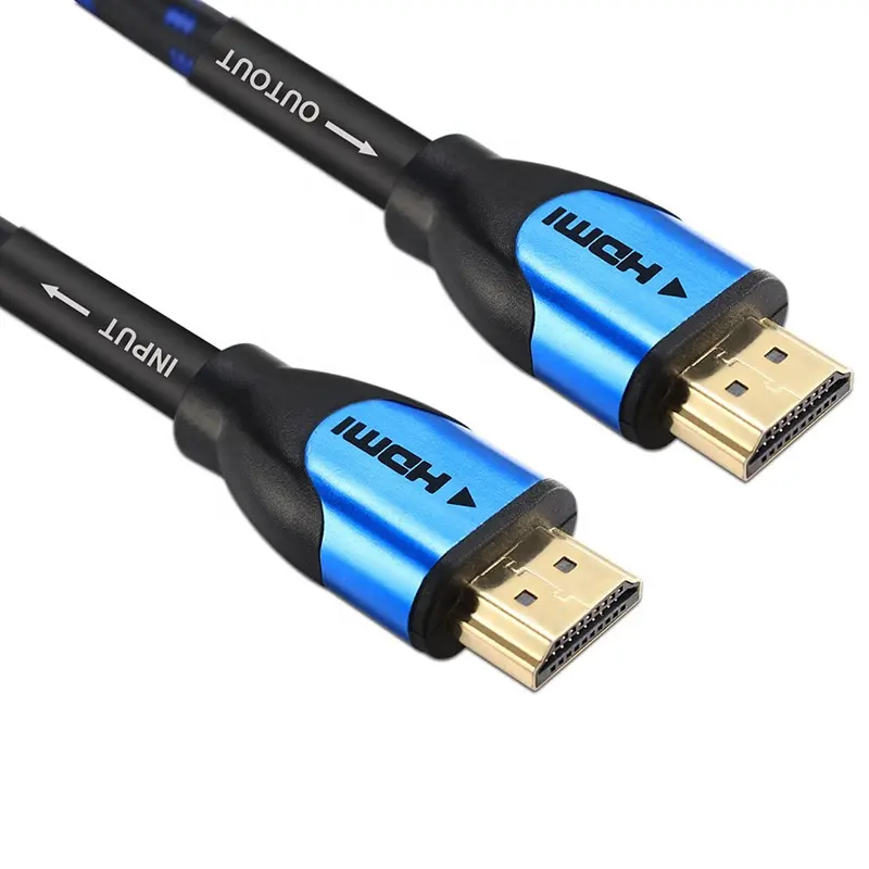 Kabel HDMI Kecepatan Tinggi, Dukungan 3D Kabel HDMI 4K2160P UHD 4K Ultra HD Biru untuk PC