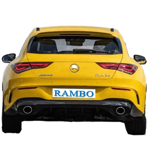 Lame de pare-choc arrière avec embout d'échappement, accessoire de voiture, MERCEDES W118, CLA, <span class=keywords><strong>CLA35</strong></span>, <span class=keywords><strong>AMG</strong></span> - Product Image 2