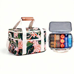 Bolsa Térmica Impermeable Ecológica Aislada de Gran Capacidad, Bolsa de Picnic de Tela Oxford Estampada, Nevera Portátil para Coche, para Todas las Estaciones - Product Image 4
