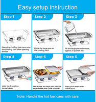 Draht Chafing Rack Buffet Server und Wärmer Buffet Serving Kit Einweg Chafing Dish