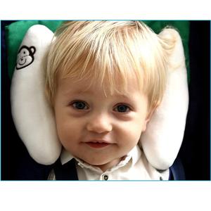 J631 Siège auto rembourré en polyester de haute qualité pour nouveau-né Appui-tête doux personnalisé en peluche courte réglable pour bébé Oreiller de voyage - Product Image 2