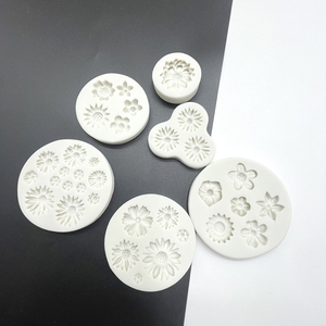 Hoa Hồng Silicone khuôn kẹo Polymer đất sét sô cô la bên nướng bánh cưới cupcake Topper fondant bánh xà phòng trang trí công cụ - Product Image 5