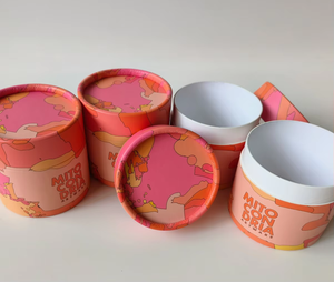 Vente en gros de pots à bougies de luxe personnalisés avec couvercle conteneur à bougies biodégradable bocaux en papier rond cadeau boîte à bijoux recyclable - Product Image 4