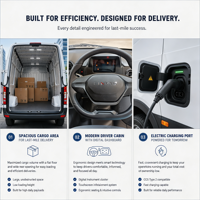 Fourgon électrique LINXYS G201B, capacité de charge 1-10t, longue portée 301-400km, prix bas, charge rapide