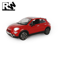 Modèle à l'échelle 1/24 Voiture télécommandée Fiat 500X sous licence RW Jouet pour filles